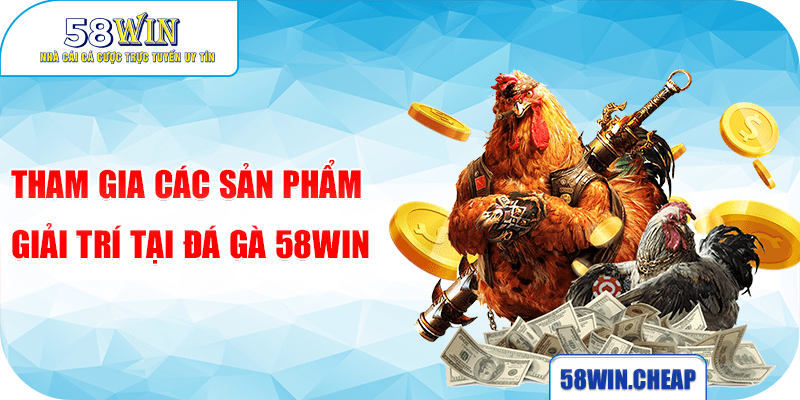 ĐÁ GÀ 3 Tham gia các sản phẩm giải trí tại đá gà 58win